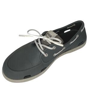 Crocs Classic Boat Shoes Men’s 9 / Women’s 11 | Gray Loafers Lace-ups
